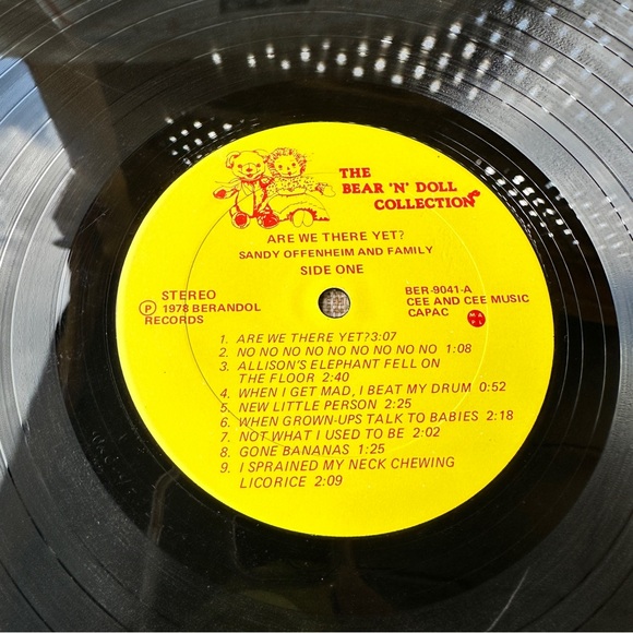 Are We There Yet Sandy Offenheim & Family 1978 LP Berandol Records -with lyrics - Picture 9 of 12